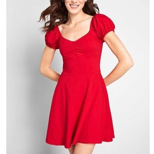 ModCloth Flirt Alert Red dress